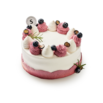黑醋栗白乳酪蛋糕 Blackcurrant Fromage Blanc Cake