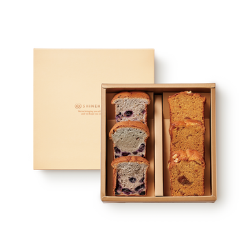 臻品禮盒｜藍莓/無花果磅蛋糕6入禮盒｜Perfection Gift Box_ Sliced Pound Cake