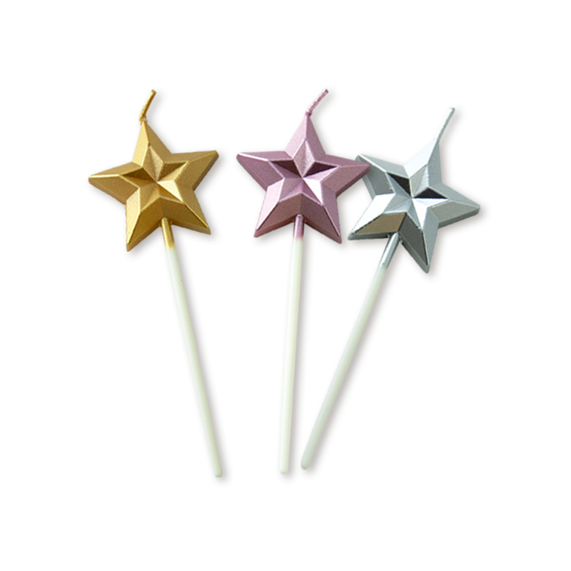 慶祝蠟燭｜星星鑽石蠟燭 Star Candle