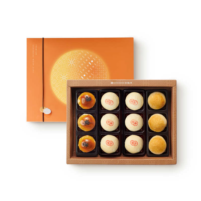 綜合月餅12入｜滿玉禮盒 Comprehensive Mooncake｜Blooming Moon Gift Box
