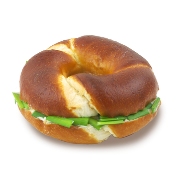 鹼水貝果大蔥乳酪 Pretzel Bagel With Scallion Cream Cheese
