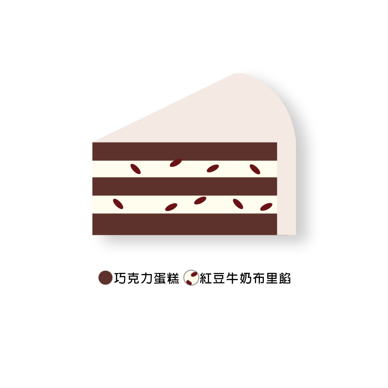 紅豆牛奶4吋 Red Bean Milk Cake - 向陽房 SHINEHOUSE - 圓形蛋糕
